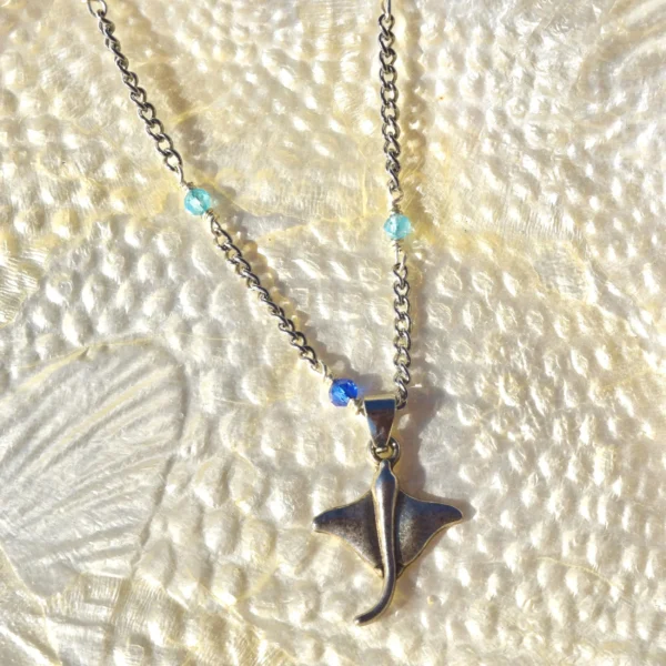 Harris silver necklace, handmade by Busy Beech from recycled and second-hand materials