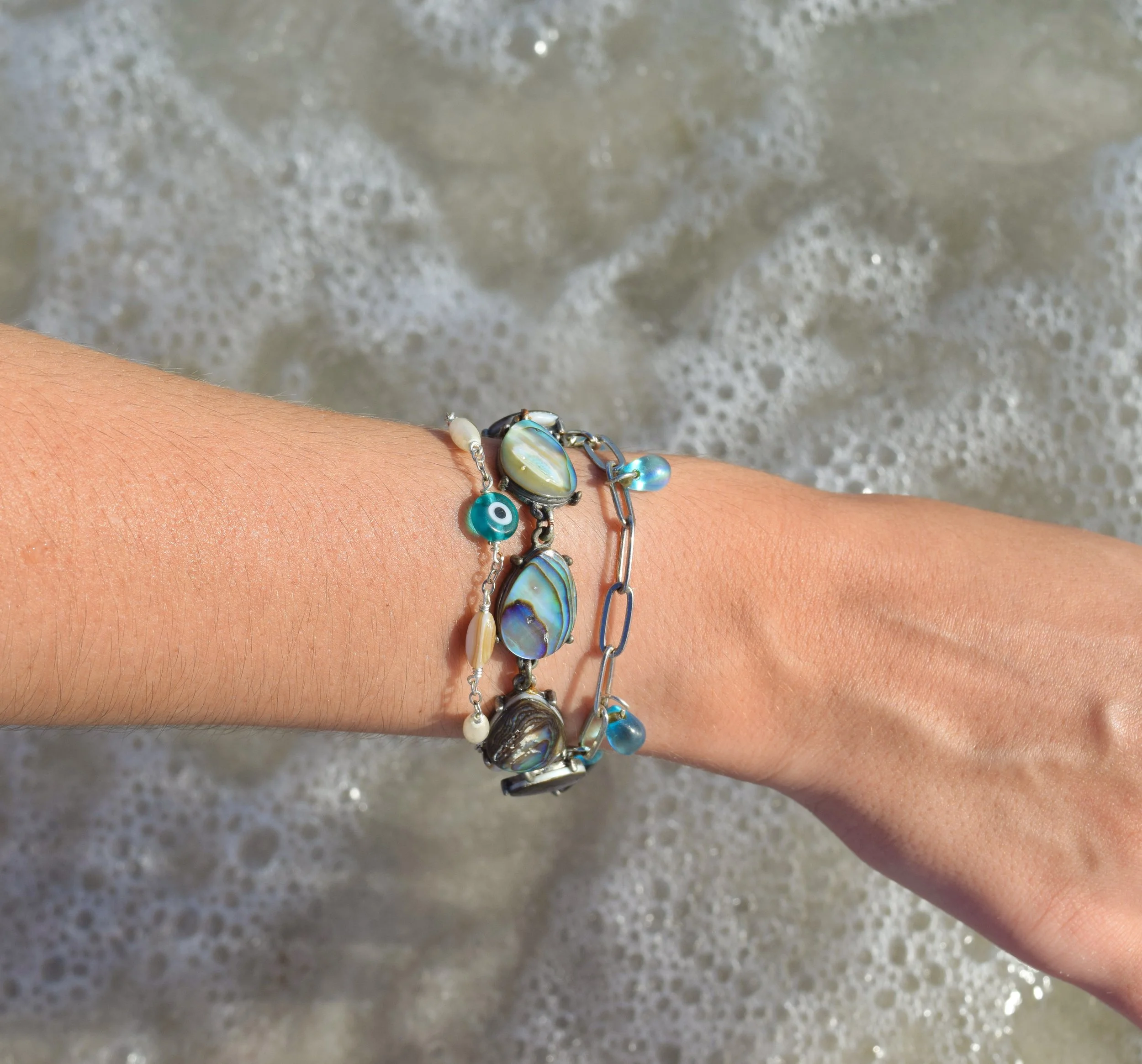 Blue Chain Bracelet by Busy Beech, view 2