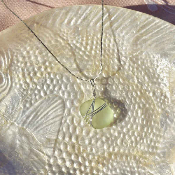 Kie sterling silver necklace, handmade by Busy Beech from recycled and second-hand materials