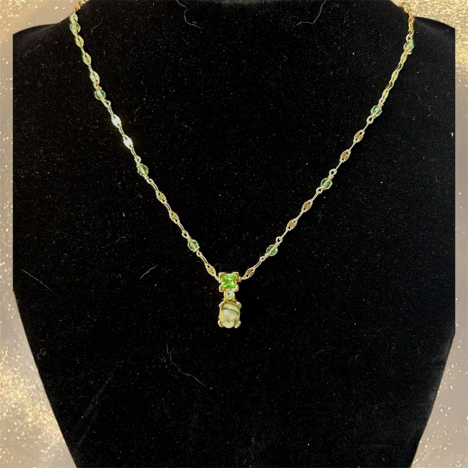 Blanche 14k gold necklace by Busy Beech, view 2