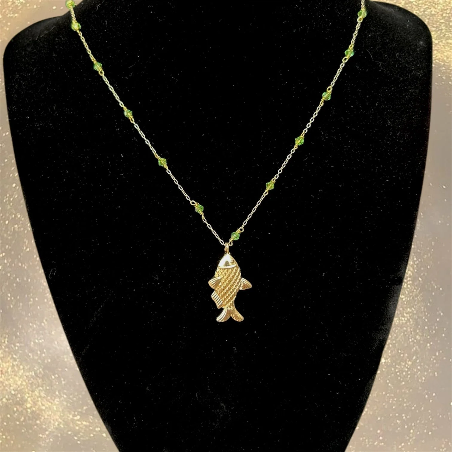 Kip gold-plated necklace by Busy Beech, view 2