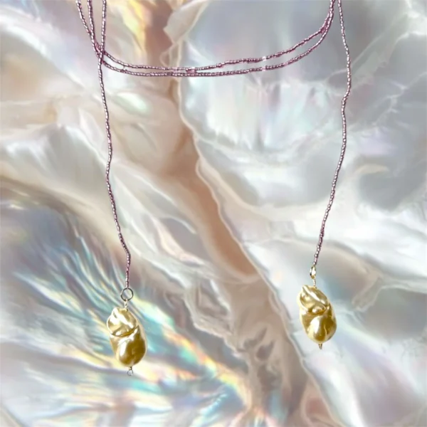 Olivia silver necklace, handmade by Busy Beech from recycled and second-hand materials